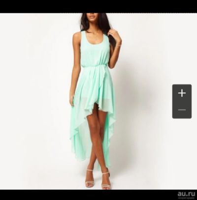 Лот: 13622611. Фото: 1. Летнее мятное платье. Платья