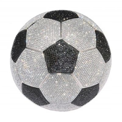 Лот: 21291075. Фото: 1. Футбольный мяч Swarovski с кристаллами... Другое (сувениры, подарки)