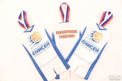 Лот: 13424170. Фото: 1. Вымпел (фома) БК Енисей, Белый. Спортивная символика и атрибутика