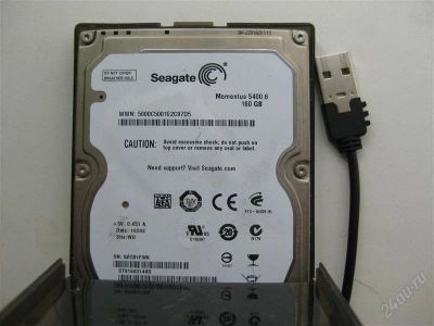 Лот: 1888890. Фото: 1. Жесткий диск в боксе. 160гб. Другое (носители информации)