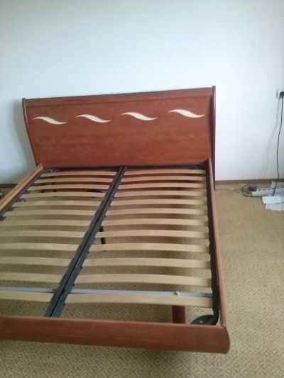 Лот: 4254301. Фото: 1. Кровать двухспальная с ортопедическим... Кровати