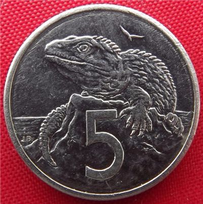 Лот: 1588207. Фото: 1. (№631) 5 центов 1987 (Новая Зеландия... Австралия и Океания