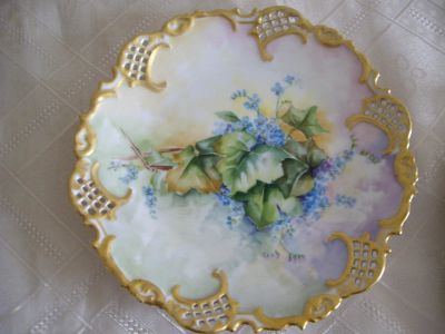 Лот: 10177776. Фото: 1. тарелка " Незабудки",Австрия,1900-20гг... Фарфор, керамика