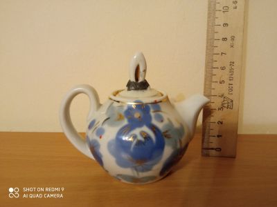 Лот: 19630554. Фото: 1. Чайник маленький керамика СССР... Фарфор, керамика