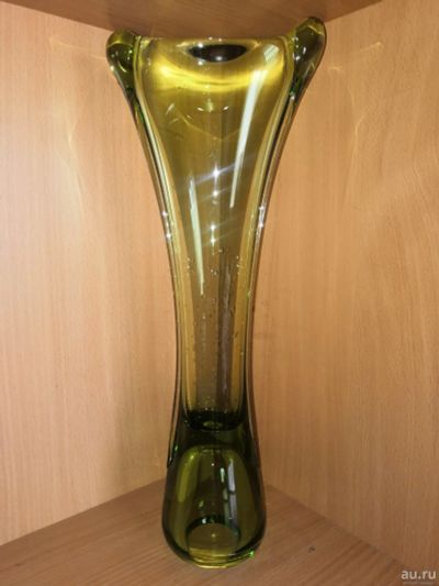 Лот: 16226959. Фото: 1. Шикарная ваза Egermann - гнутое... Фарфор, керамика