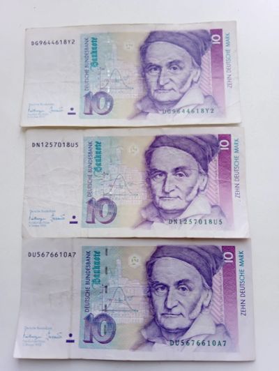 Лот: 21392553. Фото: 1. банкнота 10 немецких марок 1993... Европа