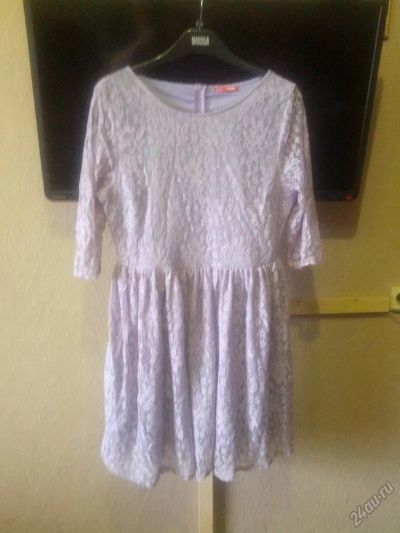 Лот: 5894518. Фото: 1. Кружевное платье на подкладке... Платья