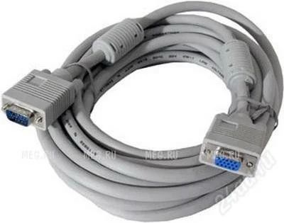 Лот: 986364. Фото: 1. Кабель VGA 10 метров. Шлейфы, кабели, переходники