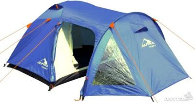 Лот: 4290592. Фото: 1. Палатка 4-5 мест. 2 слоя. 2 входа... Палатки, тенты