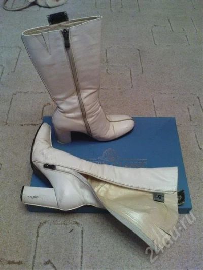 Лот: 732152. Фото: 1. сапоги женские белые размер 36... Сапоги