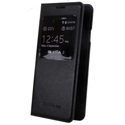 Лот: 7670167. Фото: 1. Чехол-книжка Samsung Galaxy Alpha... Чехлы, бамперы