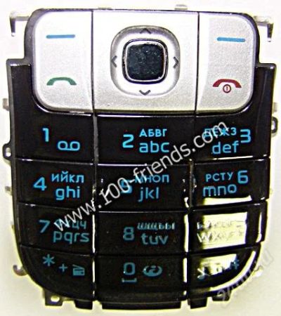 Лот: 1891649. Фото: 1. Клавиатура Nokia 2630 (серебристо-черный... Корпуса, клавиатуры, кнопки