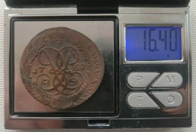 Лот: 21979372. Фото: 1. Монета 2 копейки 1761 года , Елизавета... Россия и СССР 1917-1991 года