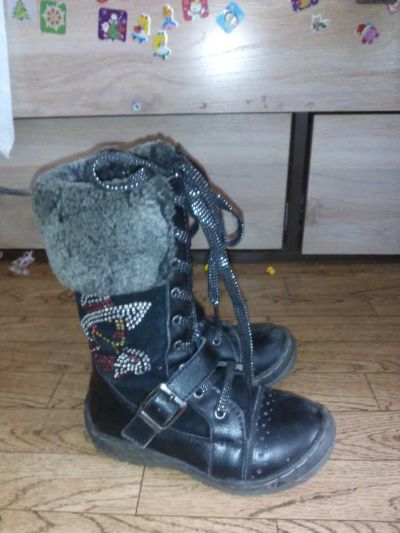 Лот: 5170832. Фото: 1. сапоги детские черные. Сапоги