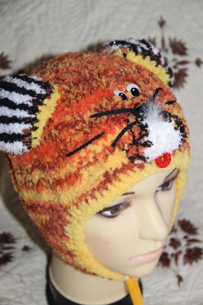 Лот: 4473788. Фото: 1. рыжая шапочка для мальчика в 1... Головные уборы