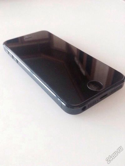 Лот: 5661791. Фото: 1. iPhone 5 16gb black, новый, месяц... Смартфоны
