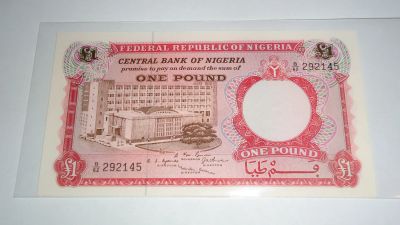 Лот: 21545719. Фото: 1. Нигерия , 1 фунт , 1967 г. , Unc... Африка