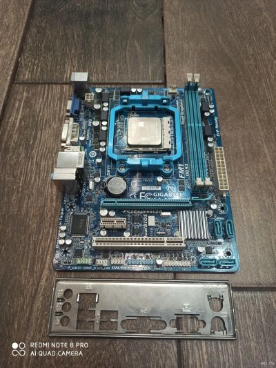 Лот: 15485310. Фото: 1. Комплект мат.плата Socket FM1... Материнские платы