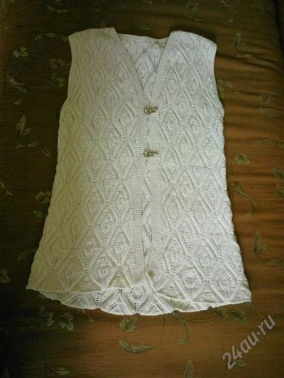 Лот: 2696779. Фото: 1. Удлиненный жилет белый. Пиджаки, жакеты, жилеты