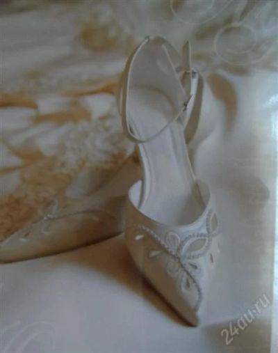 Лот: 3743226. Фото: 1. Туфли свадебные 37размер (лето... Туфли для невесты