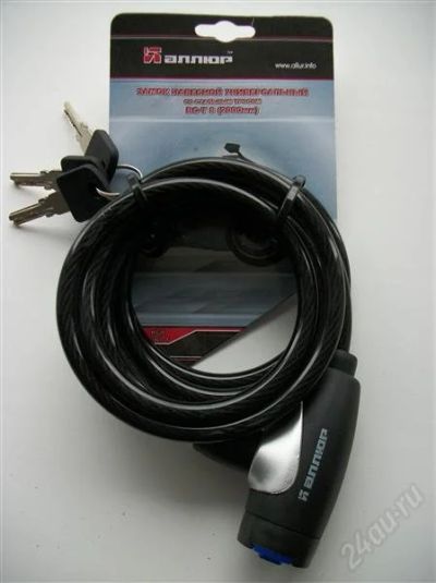 Лот: 1164050. Фото: 1. замок навесной с тросом 2м. Другое (домашний быт)