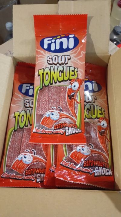 Лот: 25887006. Фото: 1. Fini мармелад клубника пластинки... Другое (кондитерские изделия, конфеты)