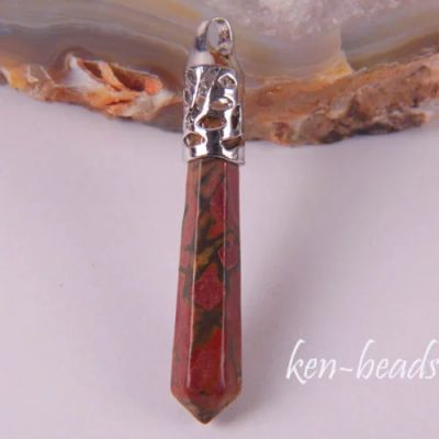 Лот: 4552414. Фото: 1. Подвеска "Пикассо яшма ". Кулоны, подвески