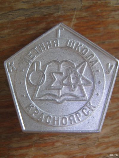 Лот: 14983335. Фото: 1. Значок Летняя Школа КГУ Красноярск... Другое (значки, медали, жетоны)