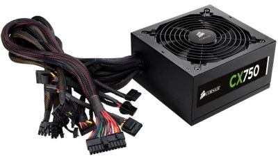 Лот: 4495218. Фото: 1. Corsair CX750(цена/качество)!. Корпуса, блоки питания