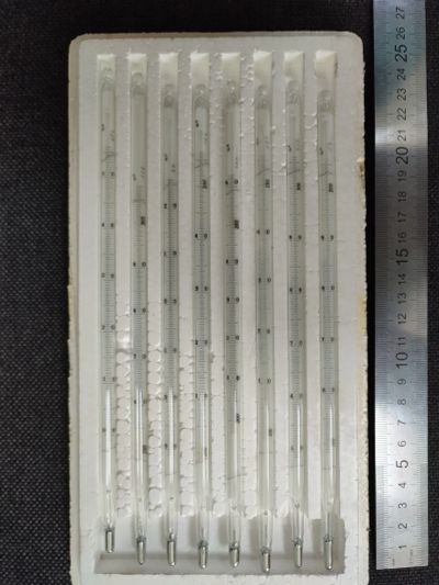 Лот: 19600755. Фото: 1. Термометр ртутный (набор 8 шт). Банные принадлежности