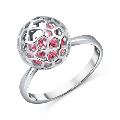 Лот: 23823021. Фото: 1. Серебряное кольцо с фианитами. Кольца, перстни