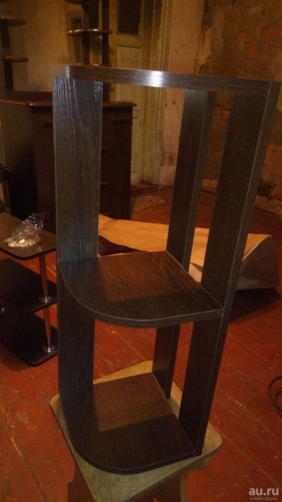 Лот: 13708322. Фото: 1. Полка угловая "Венге". Полки, стеллажи, этажерки