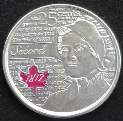 Лот: 6449273. Фото: 1. Канада 25 центов 2013г АНЦ - война... Америка
