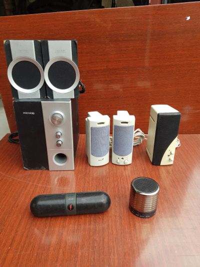 Лот: 16136473. Фото: 1. Колонки Microlab 2.1 + портативные... Портативные, беспроводные колонки