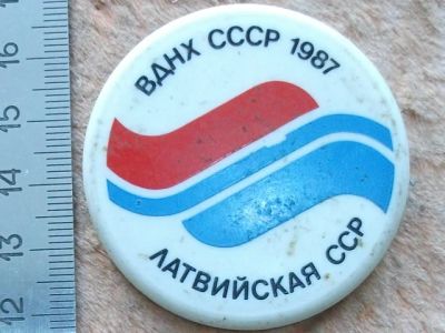 Лот: 8114253. Фото: 1. Значок ВДНХ СССР 1987 павильон... Другое (значки, медали, жетоны)