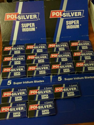 Лот: 20008948. Фото: 1. Лезвия двусторонние Polsilver. Укладка и стрижка волос, бритьё, эпиляция