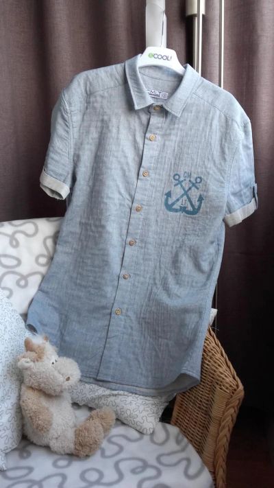 Лот: 7278014. Фото: 1. Рубашка на мальчика. Фирма SMLT. Рубашки, блузки, водолазки