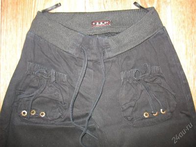 Лот: 1196627. Фото: 1. Брюки с кармашками р. 38-40. Состояние... Брюки, шорты
