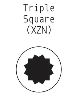 Лот: 15766172. Фото: 1. Бита Triple Square XZN8 l=75мм... Расходные материалы, сменные насадки