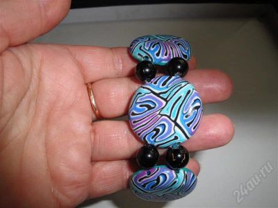 Лот: 362937. Фото: 1. Изделия из полимерной глины,браслет... Браслеты