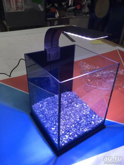 Лот: 12793997. Фото: 1. Нанокубик +светильник. Аквариумы, террариумы