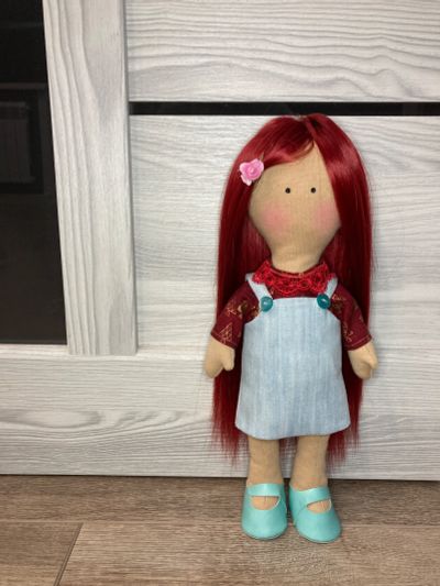 Лот: 19463617. Фото: 1. Интерьерная кукла Тильда. Авторские куклы, игрушки, поделки