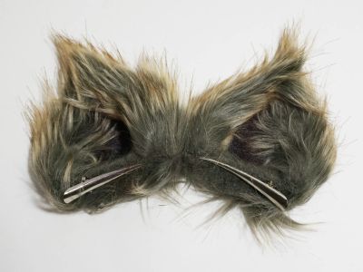 Лот: 19821968. Фото: 1. Уши волк средние с коричневым... Карнавальные маски, шляпы, аксессуары