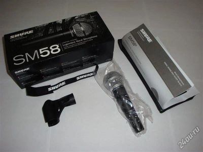 Лот: 1256915. Фото: 1. SHURE SM58 VOCAL MICROPHONE. Студийные микрофоны, радиомикрофоны и радиосистемы