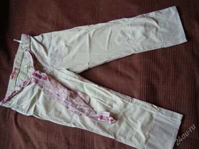 Лот: 1080241. Фото: 1. Бриджи женские с поясом 42р-р. Брюки, шорты