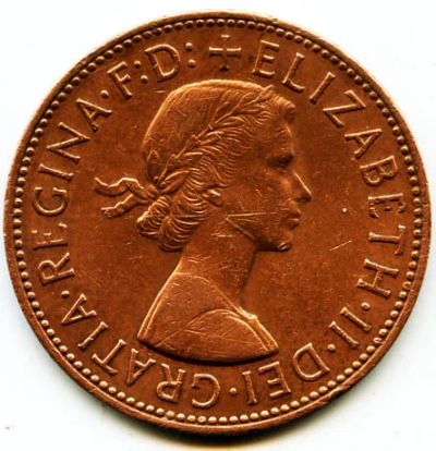 Лот: 5903937. Фото: 1. Монета Великобритания 1 пенни... Великобритания и острова