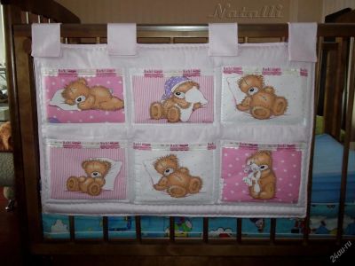Лот: 3909777. Фото: 1. Органайзер для детской кроватки... Постельные принадлежности
