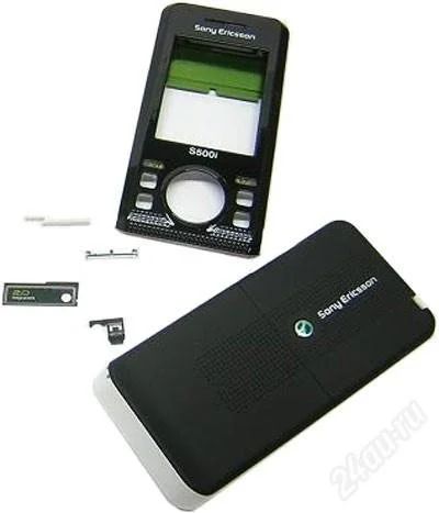 Лот: 1740636. Фото: 1. Корпус Sony Ericsson S500 (черный... Корпуса, клавиатуры, кнопки