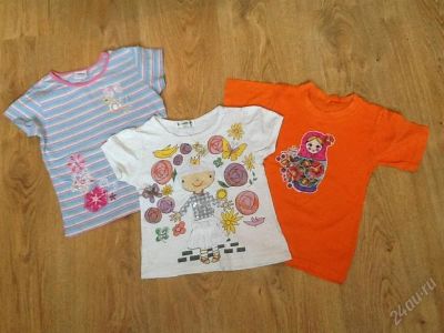 Лот: 2753659. Фото: 1. Футболочки на 4-5 лет. Футболки, поло, топы, лонгсливы