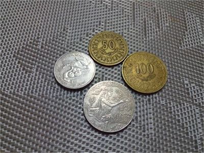 Лот: 8845500. Фото: 1. 4 монеты современного Туниса... Африка